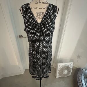 Max studio Black and White Polka Dot Dress